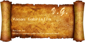 Vasas Gabriella névjegykártya